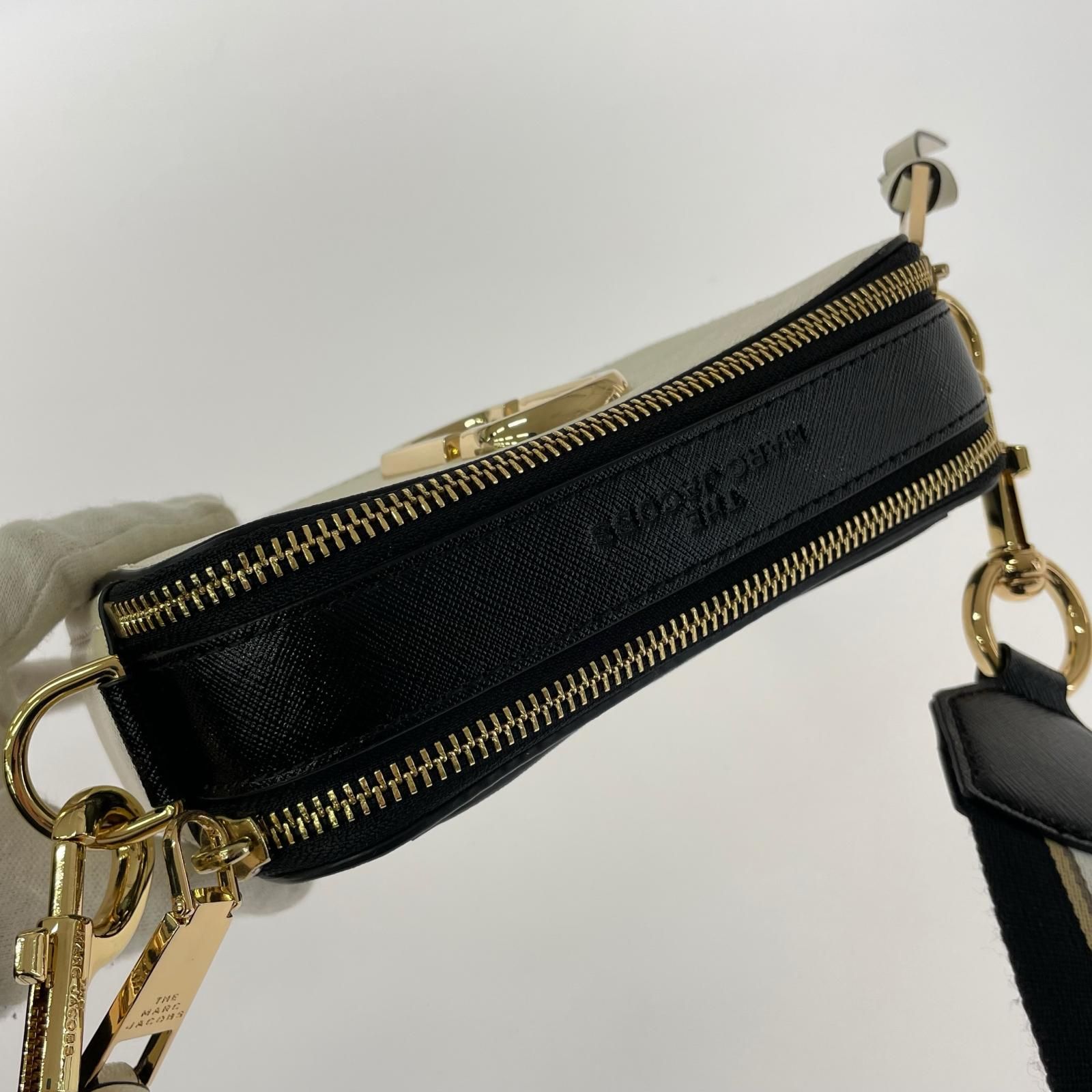 MARC JACOBS マークジェイコブスショルダーバッグ/アイボリー×ブラック 