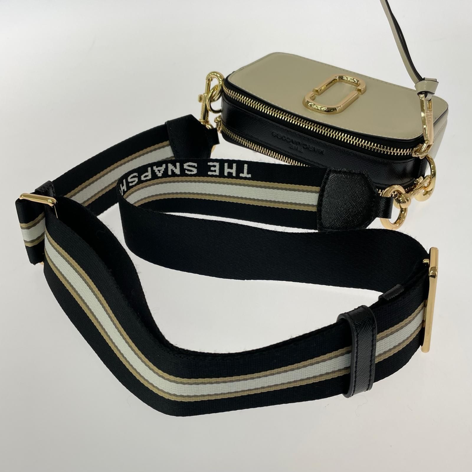 MARC JACOBS マークジェイコブスショルダーバッグ/アイボリー×ブラック 
