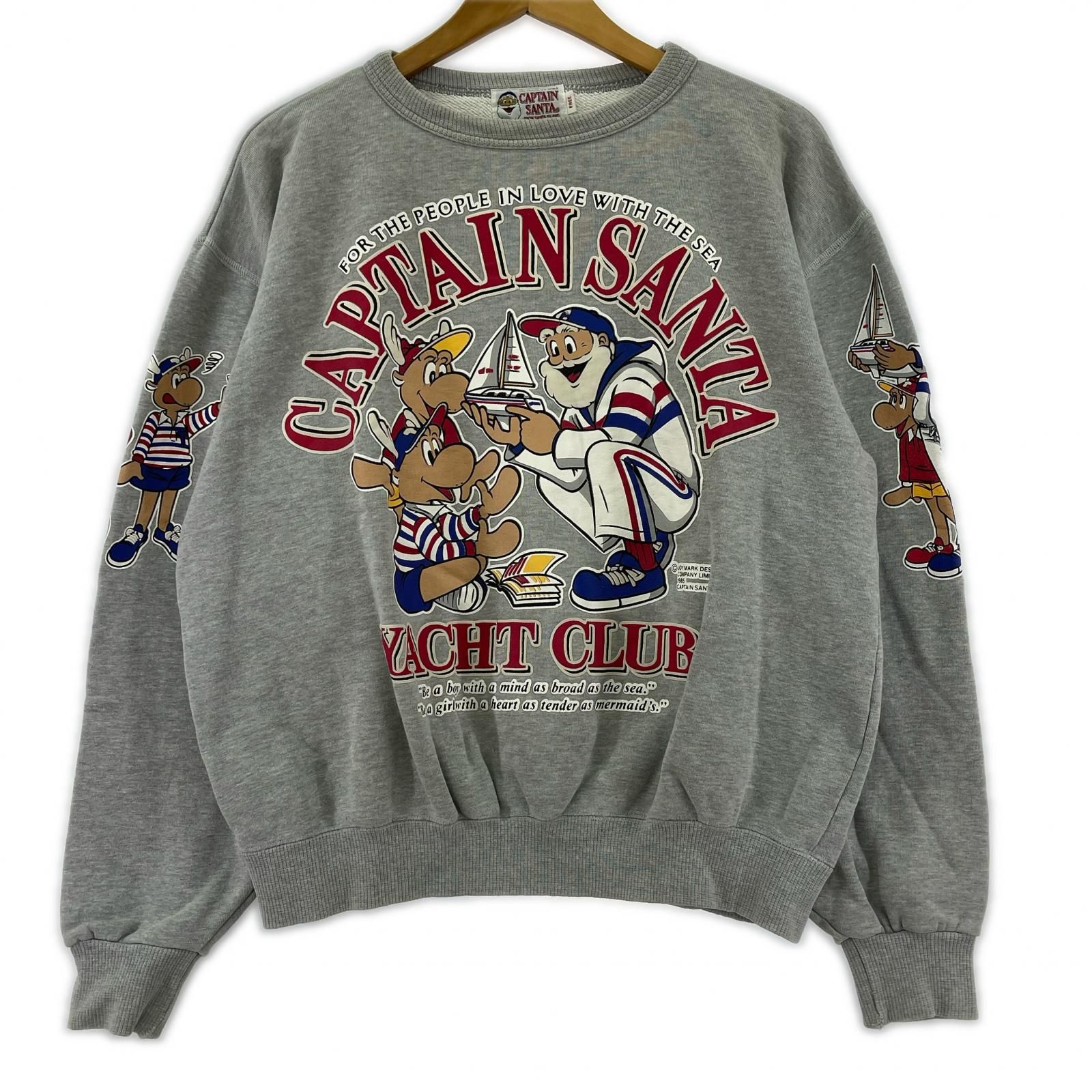 CAPTAIN SANTAキャプテンサンタ プリント クルーネックスウェット