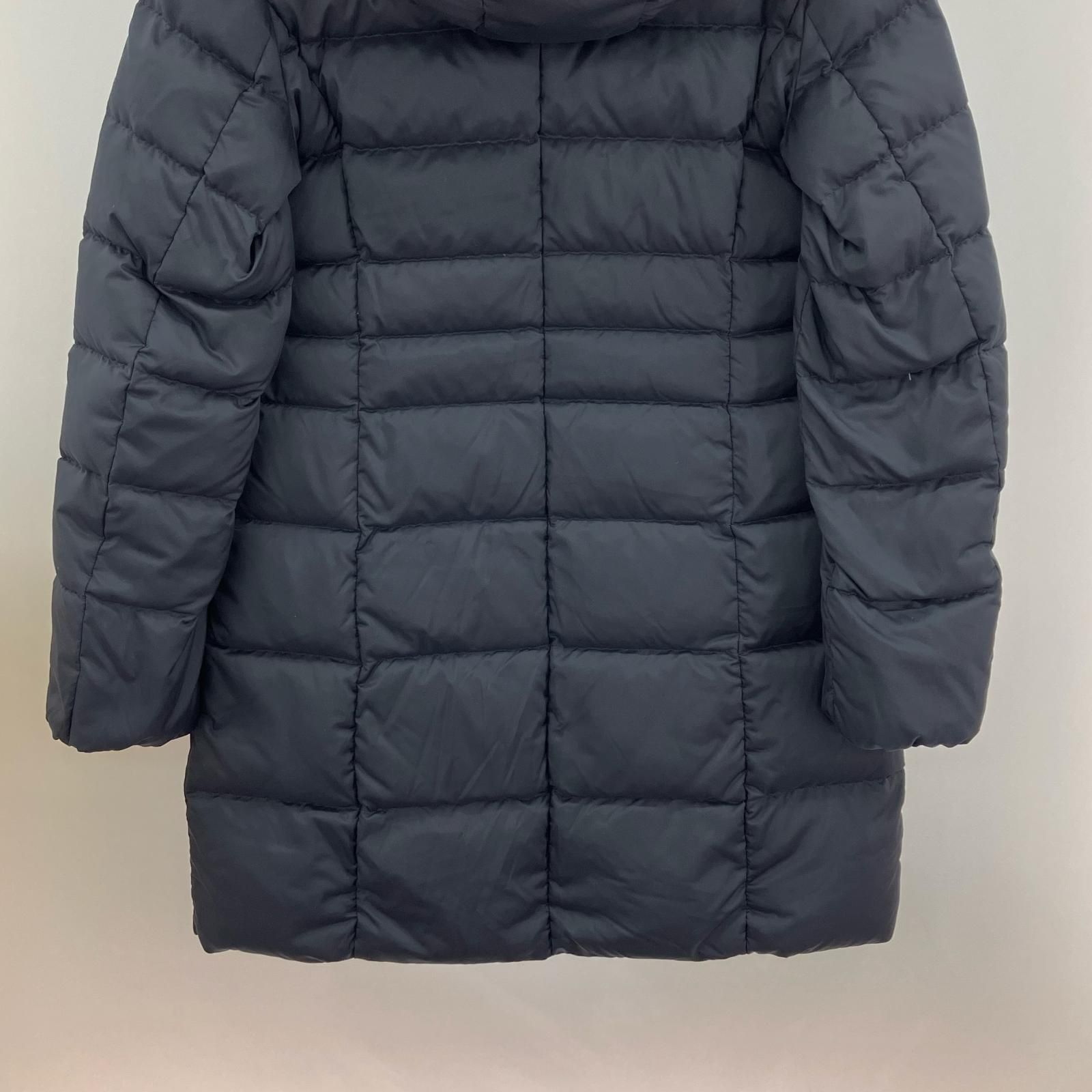 INDIVI インディヴィ フード付きダウンコート size38/ネイビー - メルカリ