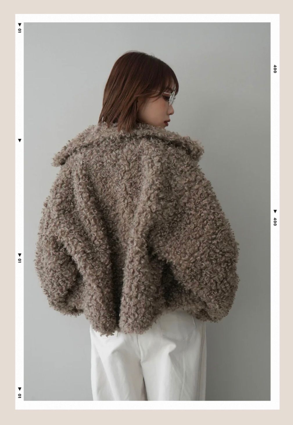 新品 プードルファーブルゾン ベージュ esicaエシカ LIANリアン - メルカリ