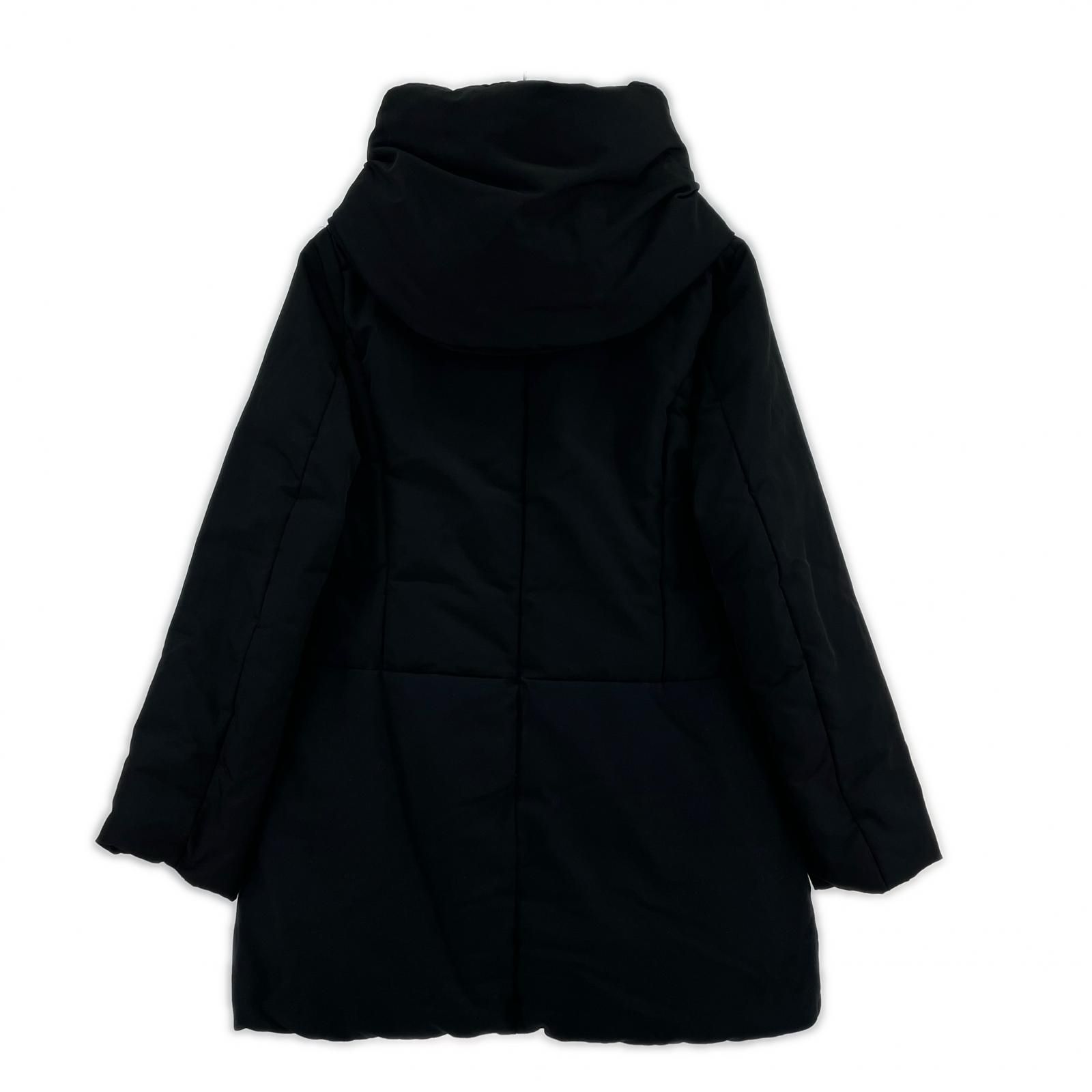 INDIVI インディヴィ フーデッドダウンジャケット size38/ブラック 