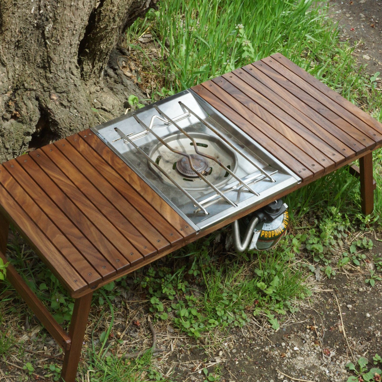 ウォールナット フォールディングテーブルslim