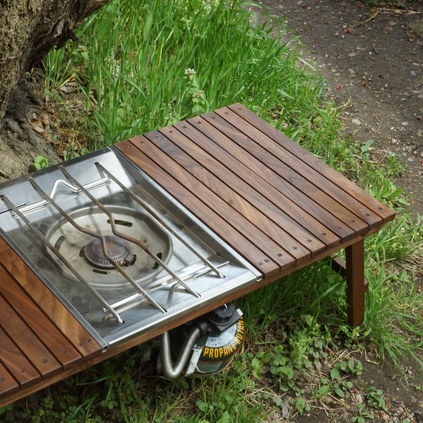 ウォールナット フォールディングテーブルslim