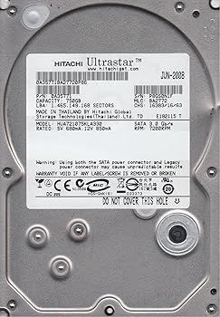 hua721075kla330、PN 0?a35771、MLC ba2772、Hitachi 750?GB SATA 3.5ハードドライブ hua721075kla330、PN 0?a35771、MLC ba2772、Hitachi 750?GB SATA 3.5