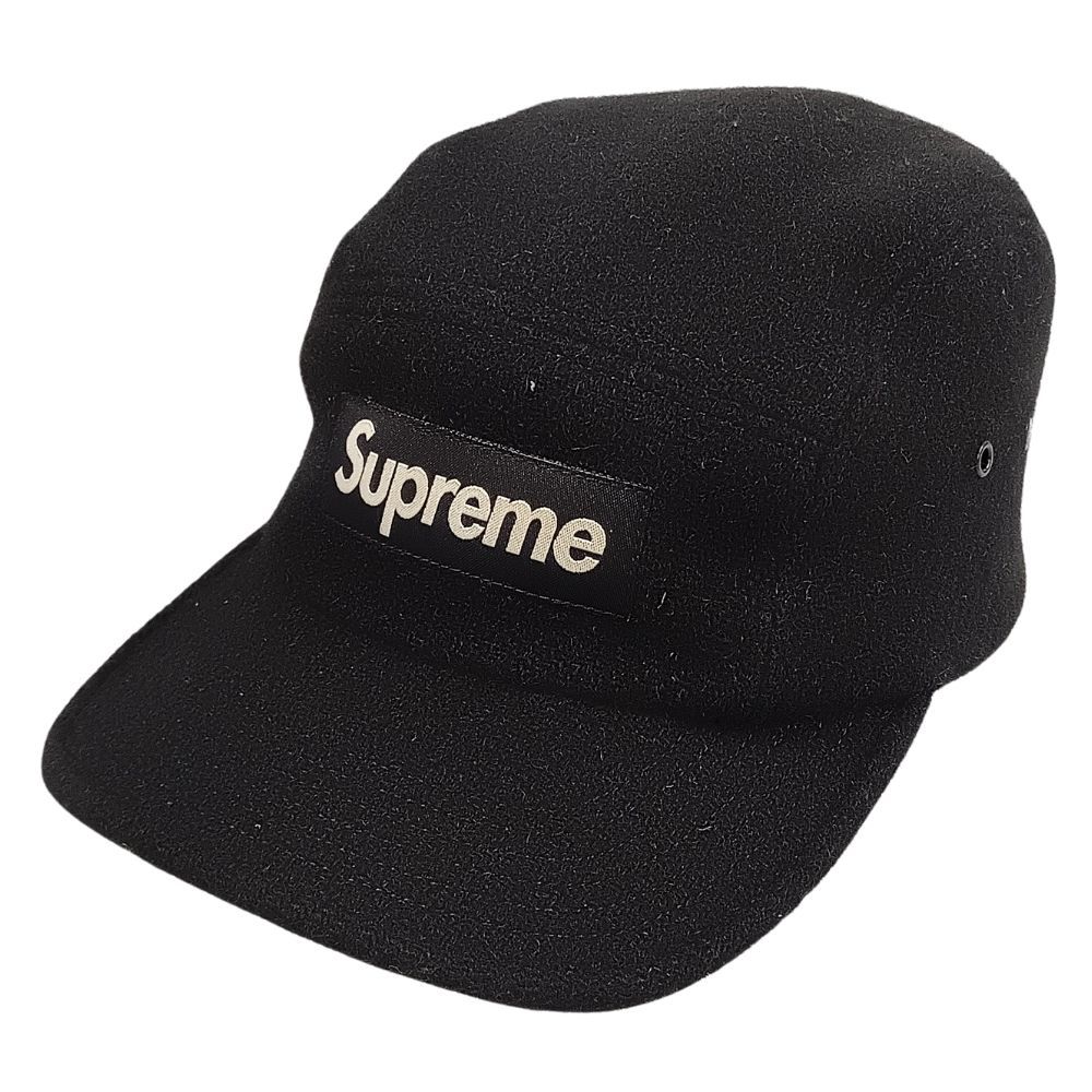 SUPREME シュプリーム Harris Tweed Wool Box Logo Camp Cap ハリス