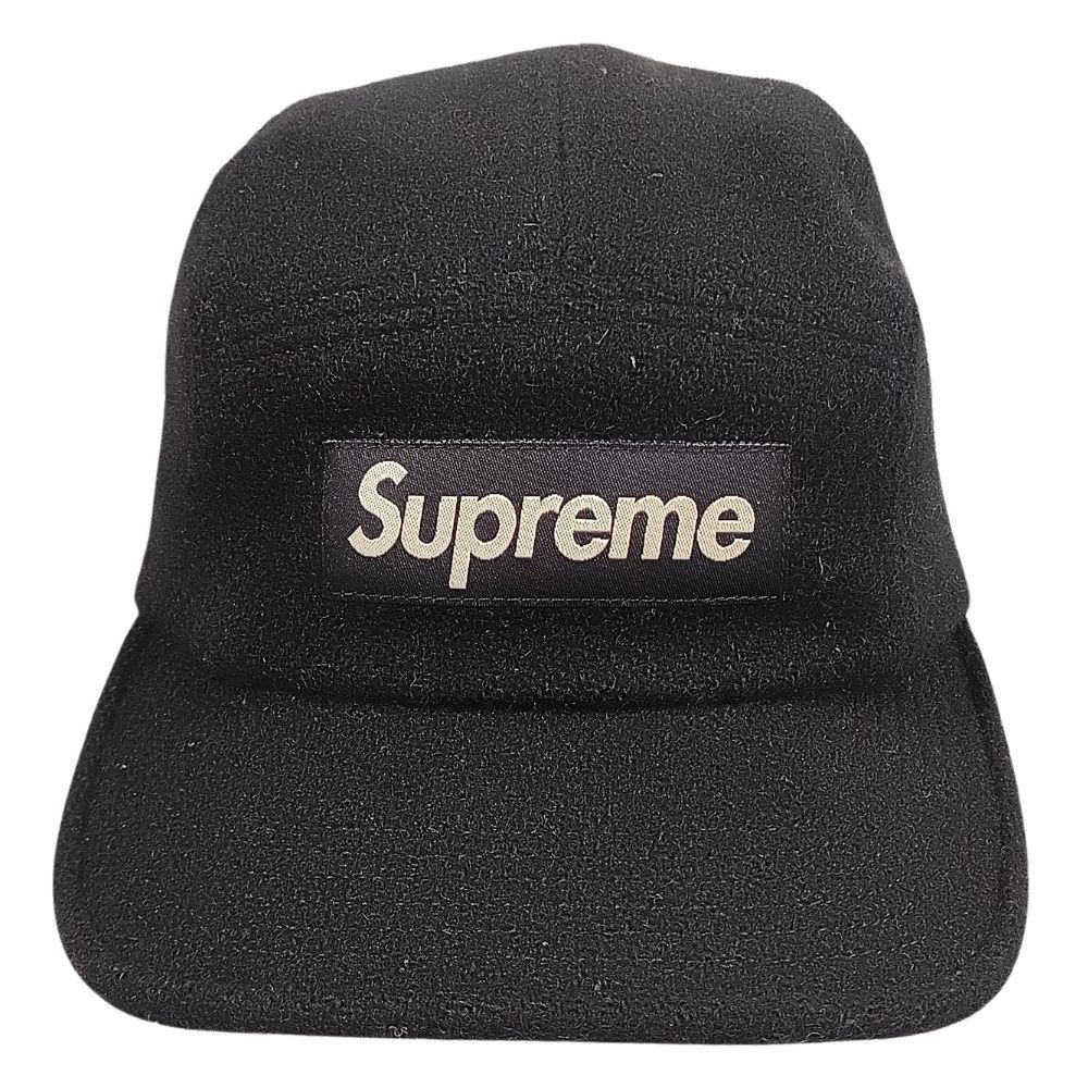SUPREME シュプリーム Harris Tweed Wool Box Logo Camp Cap ハリス