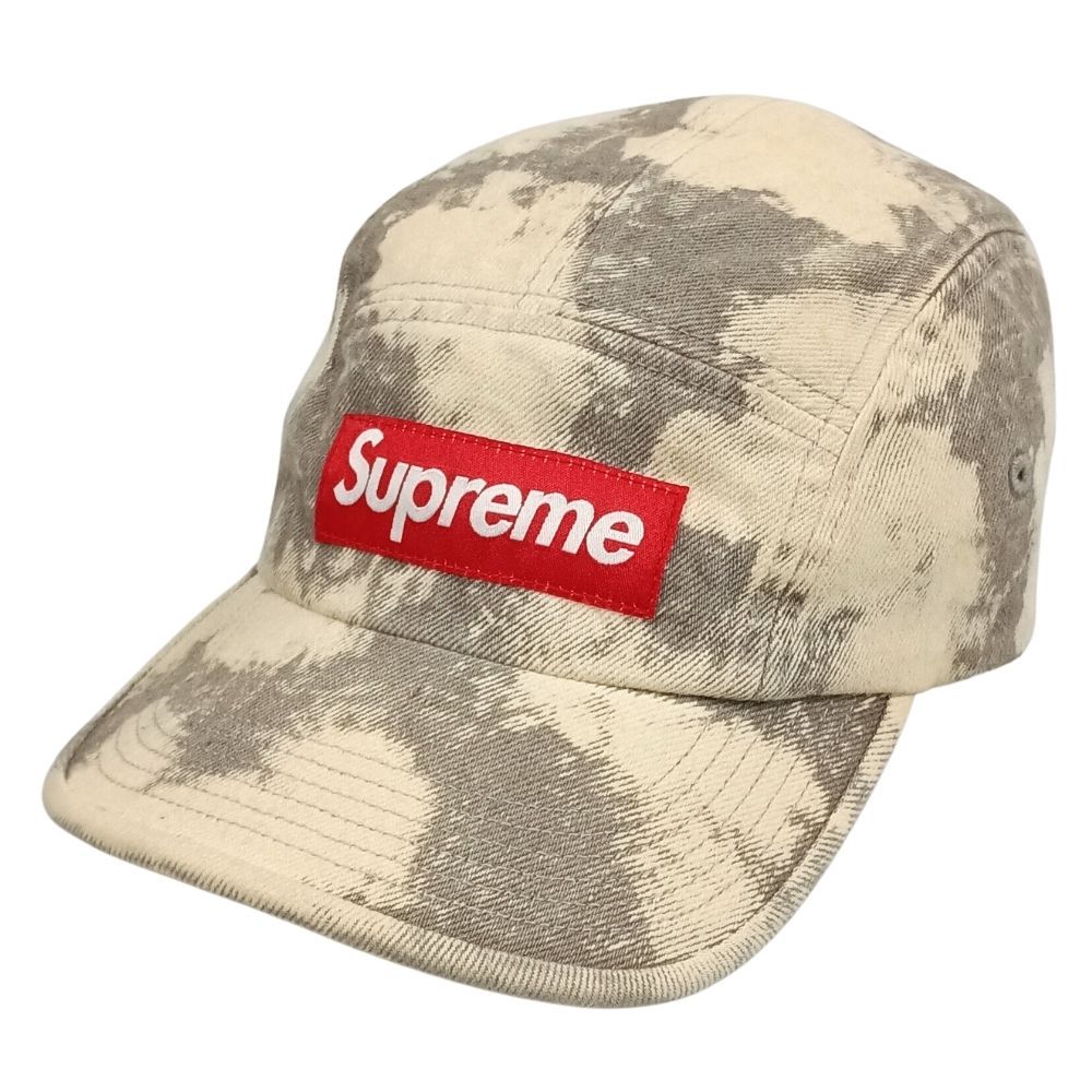 SUPREME シュプリーム Denim Box Logo Camp Cap Bleached ブリーチ