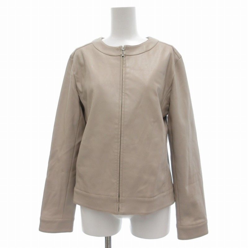 NATURAL BEAUTY BASIC レザージャケット Lサイズ試着のみ美品 m91086585836_1.jpg?1765768244