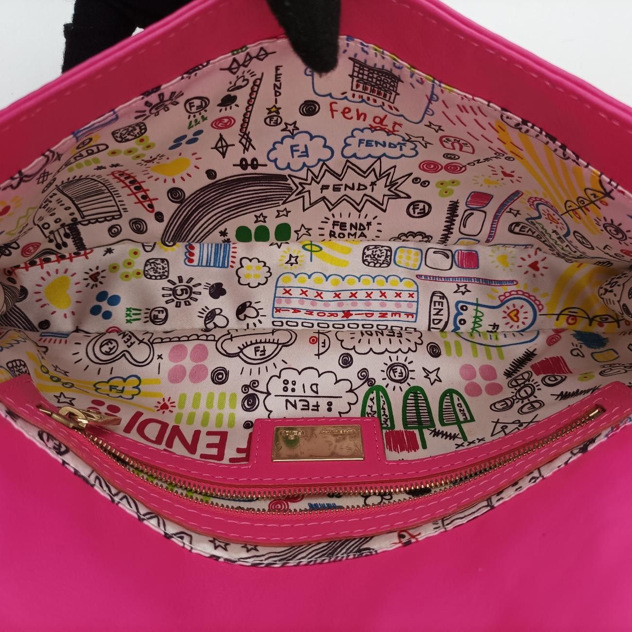 フェンディFendiマンマバケット ピンク レザー 8BR600 2354/8BR600/YMB