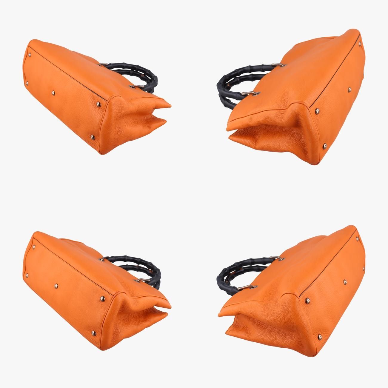 グッチGucciバンブーショッパー オレンジ レザー 323660 I015887690