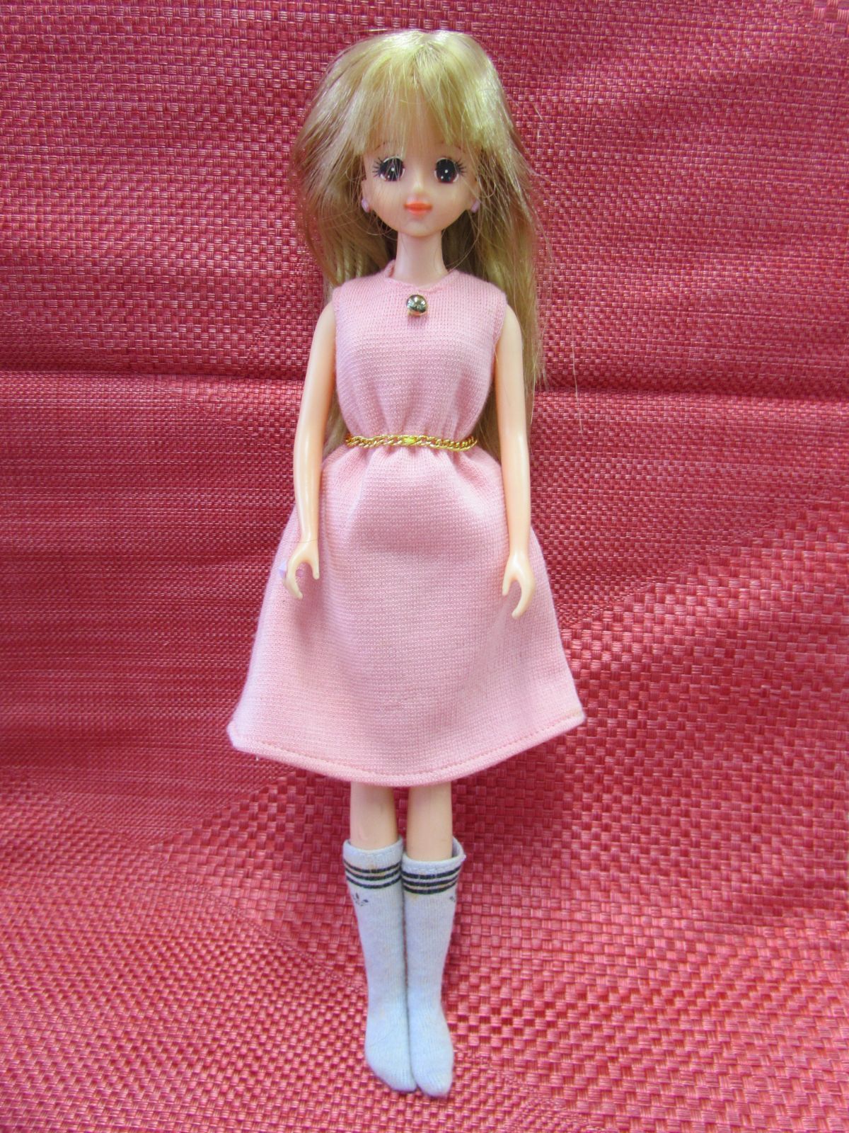 現状品 TAKARA ジェニー 金髪 K119 日本製 JAPAN ピンクのワンピース