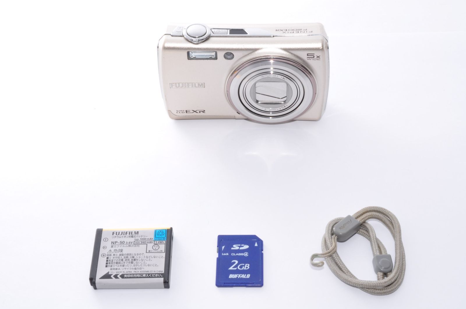 FUJIFILM FinePix F200EXR DIGITAL Camera ゴールド デジカメ デジタル