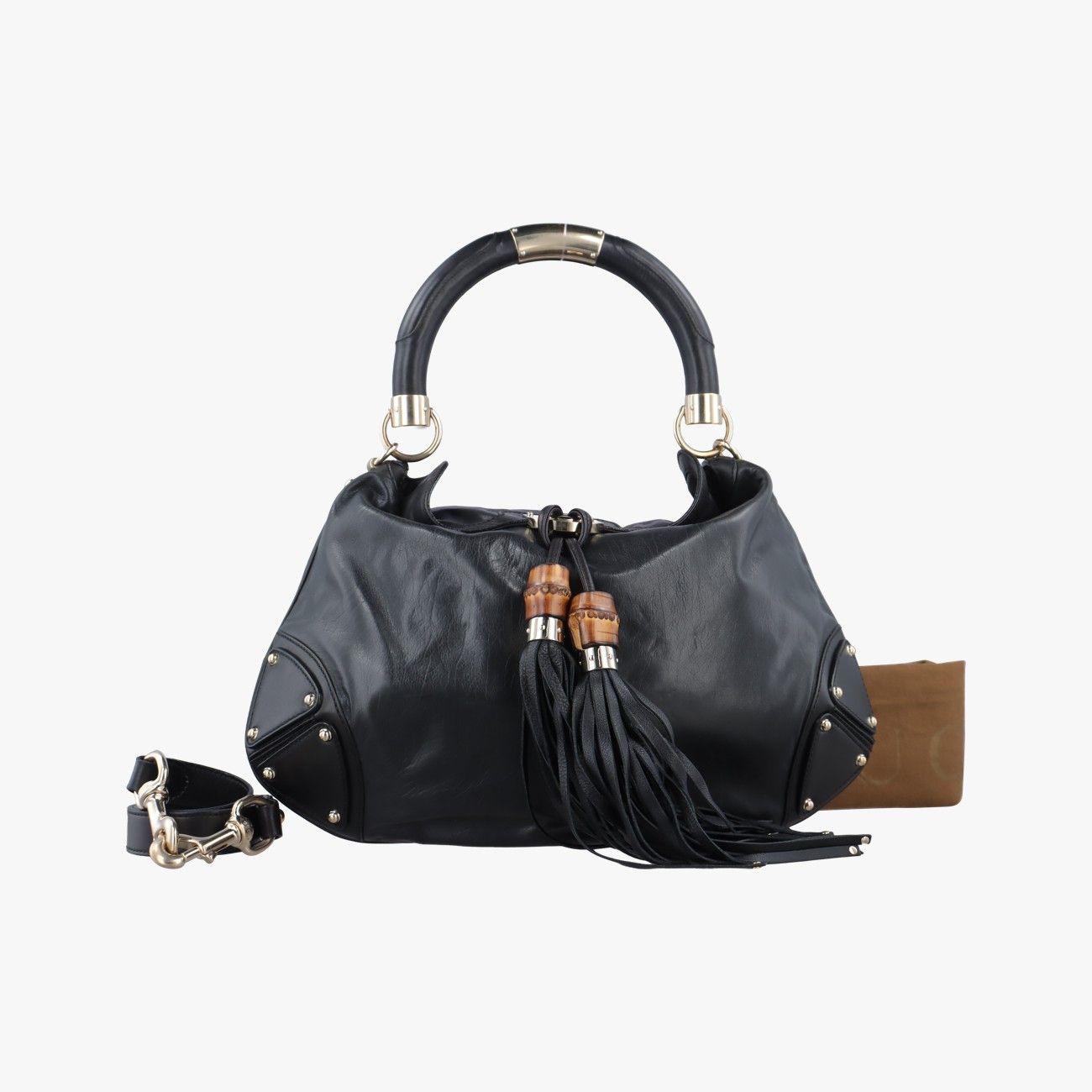 グッチGucciインディ ブラック レザー 185566 E1559597 - メルカリ