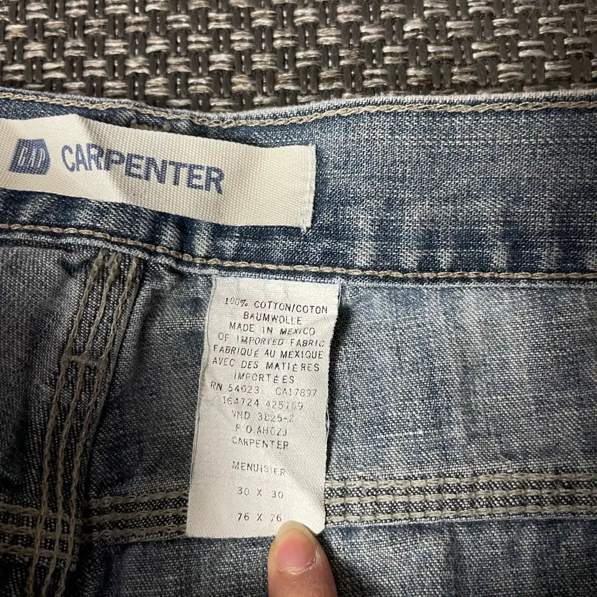 30) GAP ギャップ ライトブルー デニム カーペンター デニム パンツ