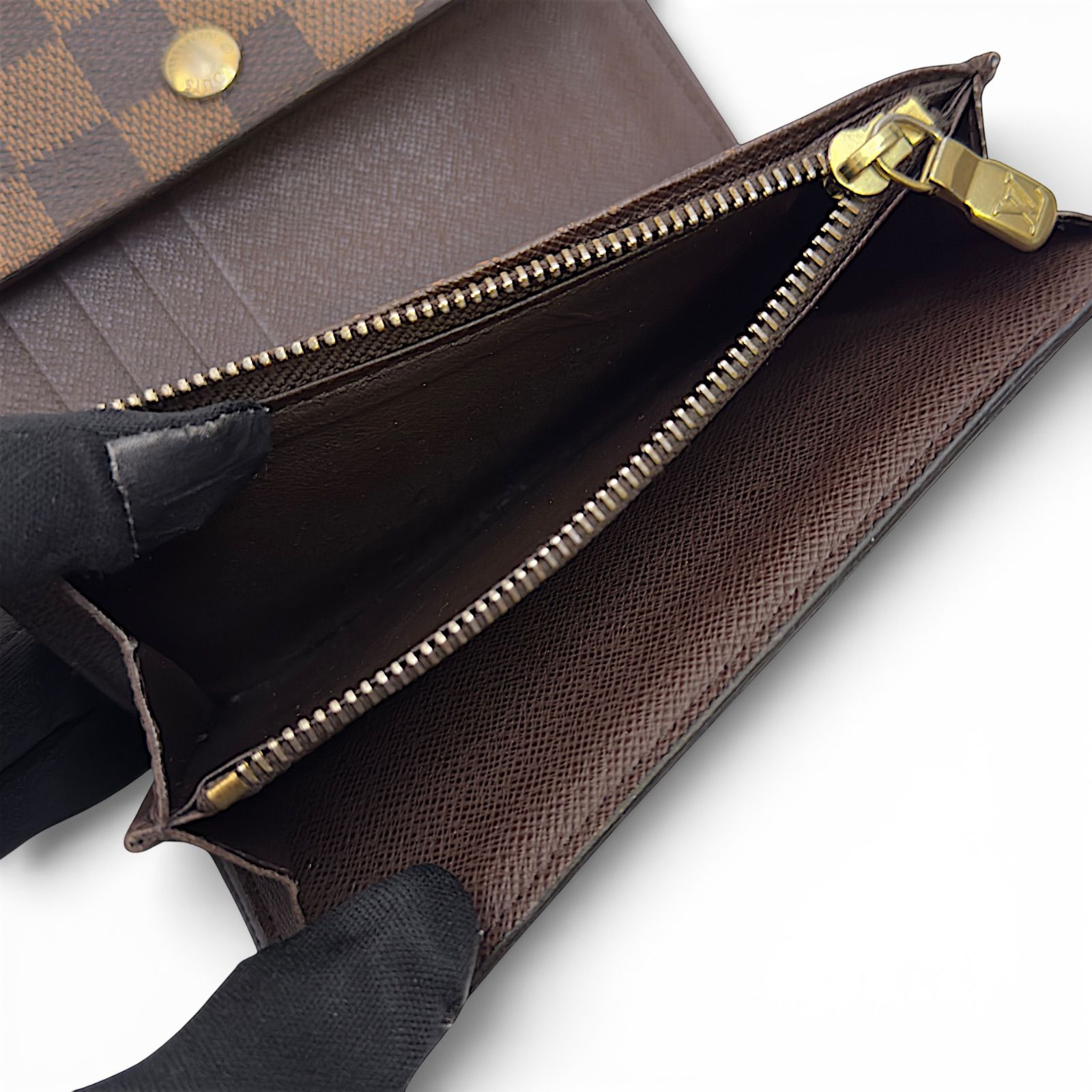 LOUIS VUITTON ルイヴィトン ダミエ ポルトフォイユ アレクサンドラ 三 