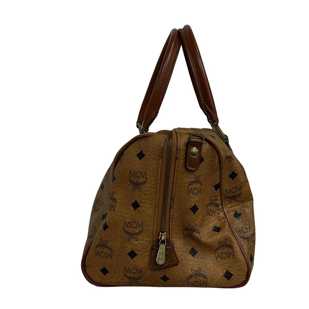 MCM ボストンバッグ 中型 ブラウン MCM ボストンバッグ 中型 ブラウン