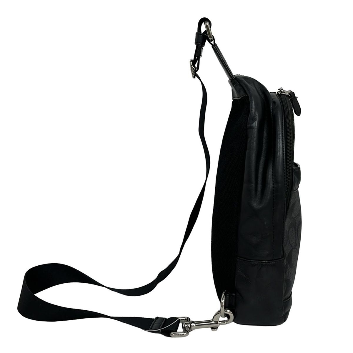 【新品】COACH コーチ ショルダーバッグ 黒 ブラック F54787 Brandol / COACH コーチ ボディバッグ シグネチャー メッセンジャー