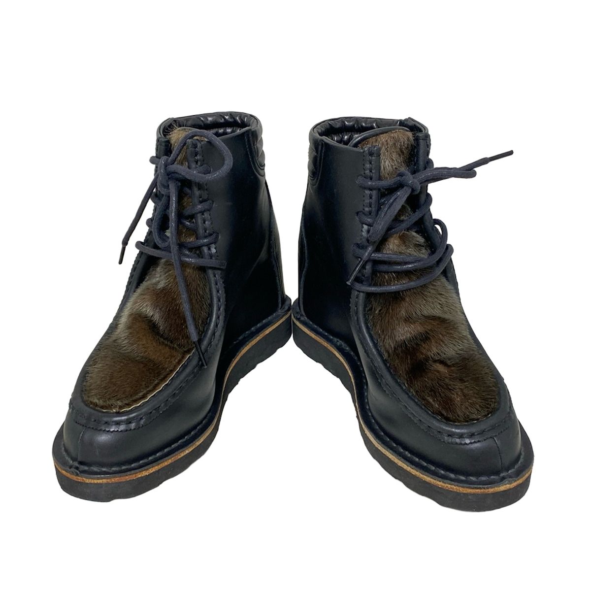 MIHARAYASUHIRO(ミハラヤスヒロ) ショートブーツ レディース - 黒