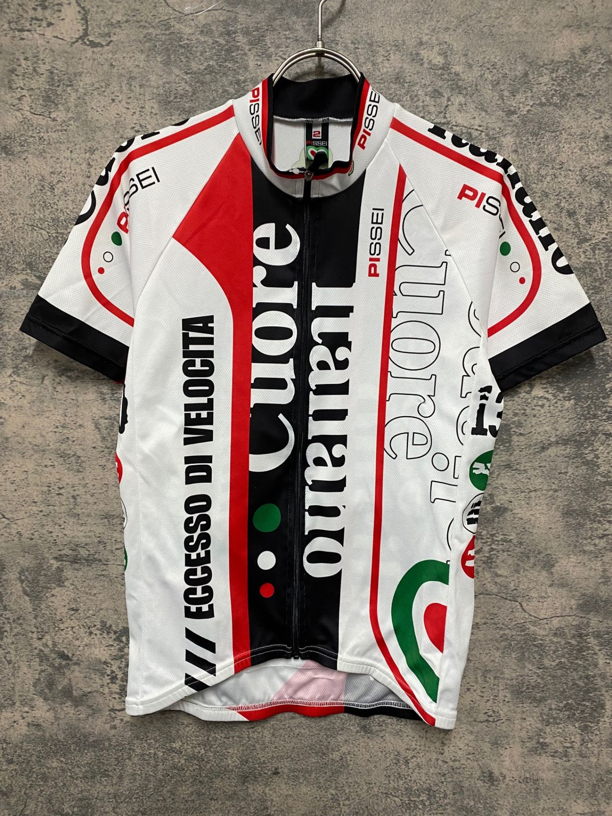 JV321 ピセイ PISSEI 半袖サイクルジャージ 黒白 2 日焼け 擦れ - メルカリ