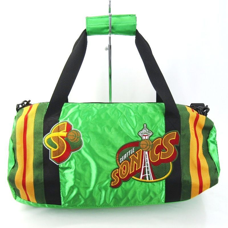 美品 Mitchell & Ness ミッチェルアンドネス ドラムバッグ シアトル