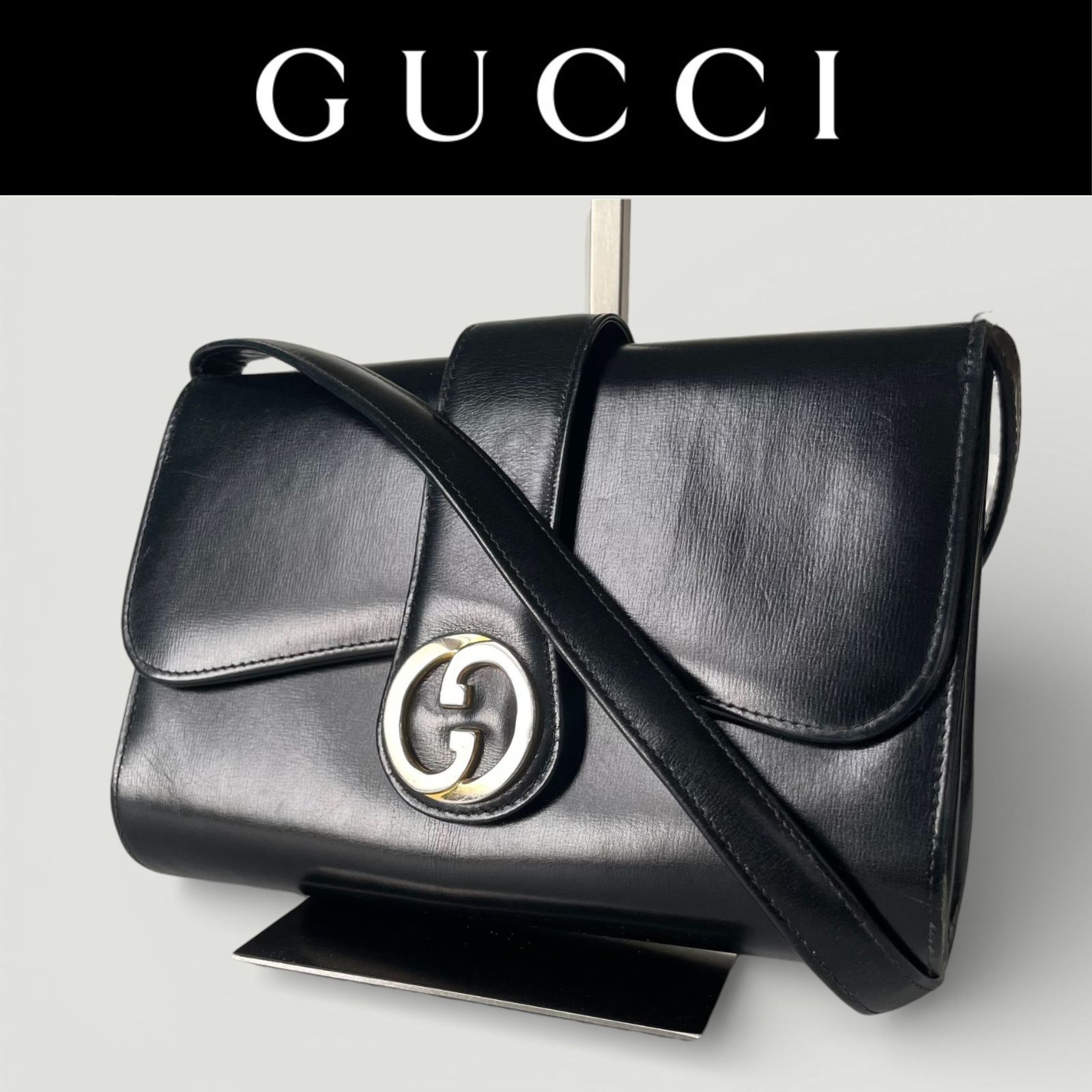 01 美品 GUCCI トートバッグ ハンドバッグ 肩掛け バケツ型 nj1 GUCCI オールドグッチ OLD 良品 バッグから新作、バケツシェイプ