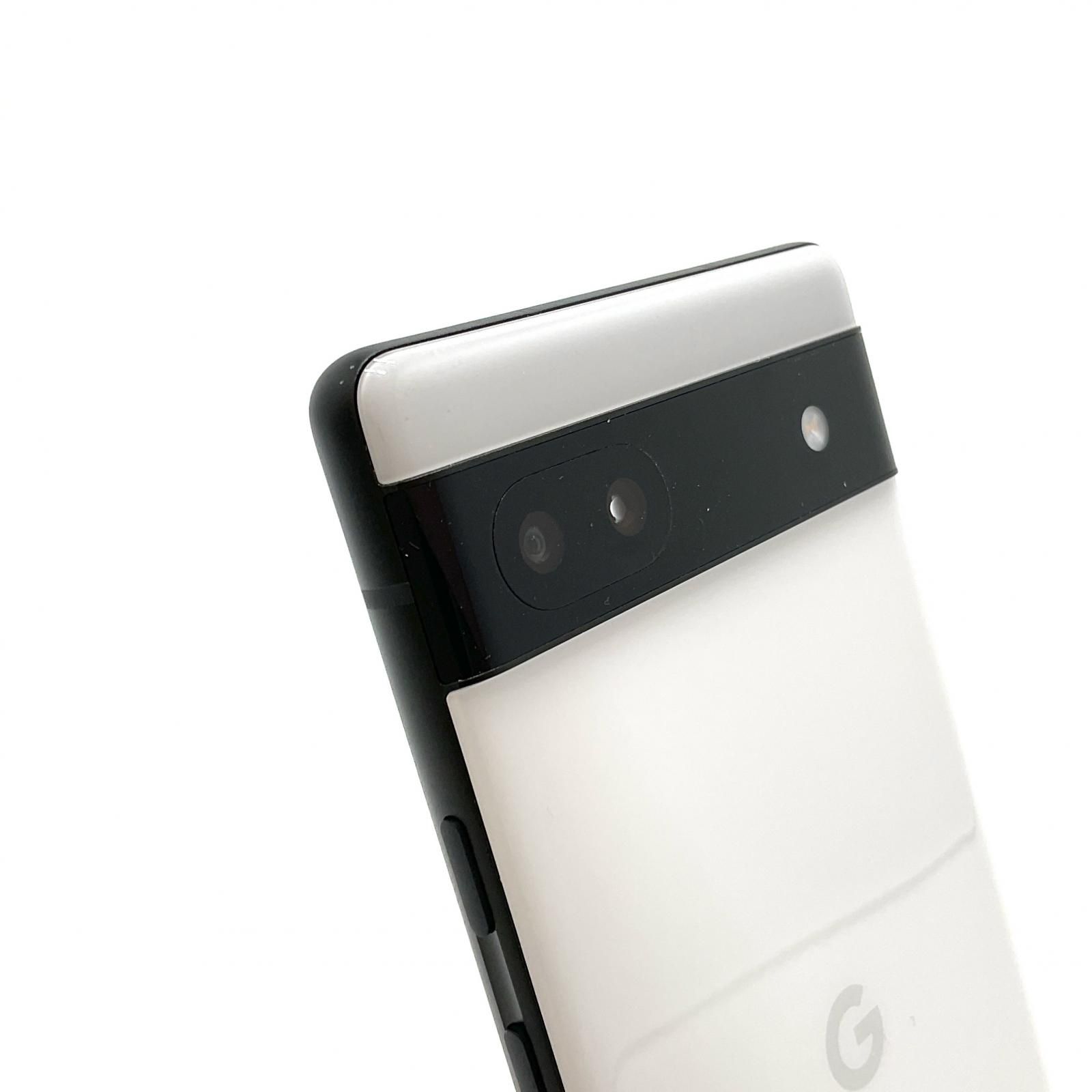 Google Pixel 6a 128GB チョーク au SIMフリー GB17L 白ロム 美品 動作