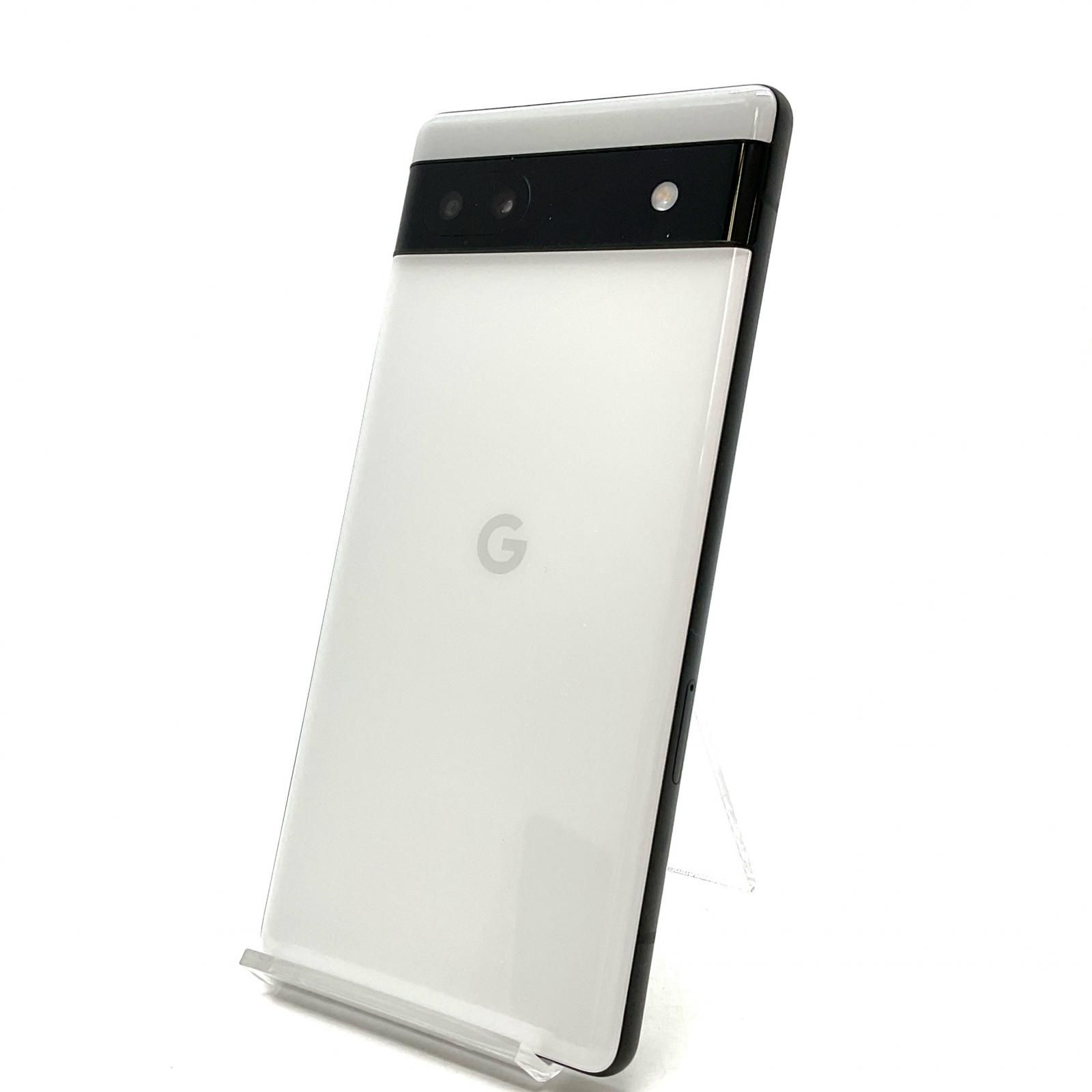 Google Pixel 6a 128GB チョーク au SIMフリー GB17L 白ロム 美品 動作