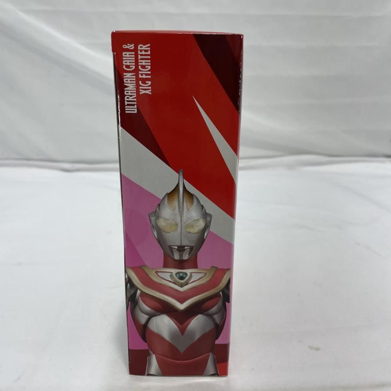 中古】未開封)BANDAI ULTRA-ACT ウルトラマンガイア＆XIGファイター