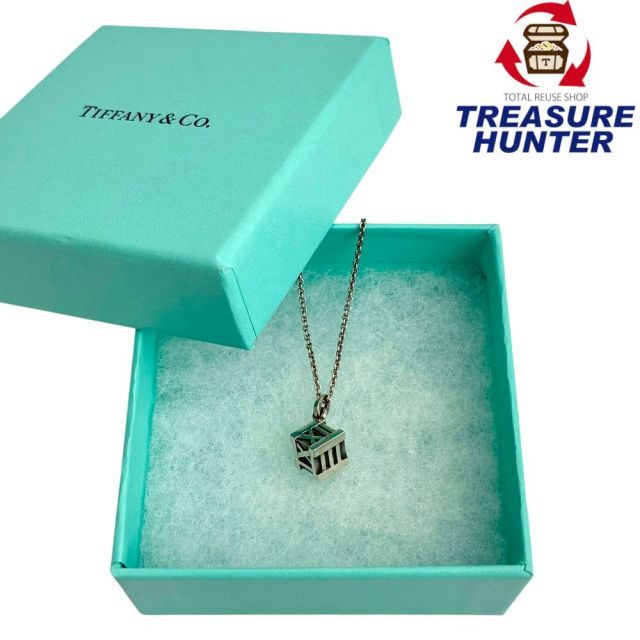 Tiffany&Co. アトラス キューブネックレス SV925 首周り約40cm