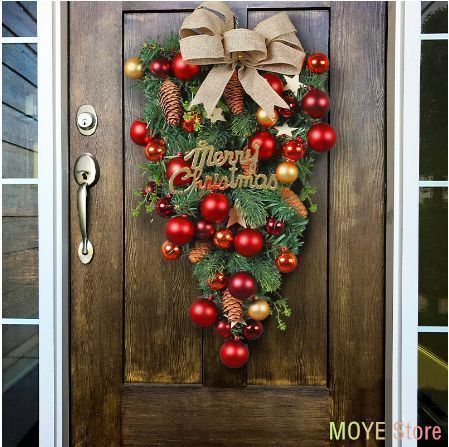 【新作 未使用】クリスマスツリー 壁掛け スワッグ ハンギングツリー クリスマスリース