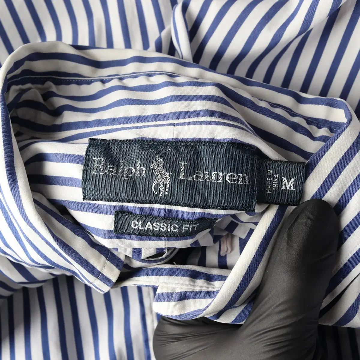 ポロラルフローレン ストライプ クラシックフィット シャツ レッド