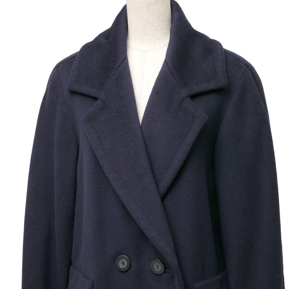 □美品□MAX MARA マックスマーラ コート サイズ40 白タグ カシミヤ混