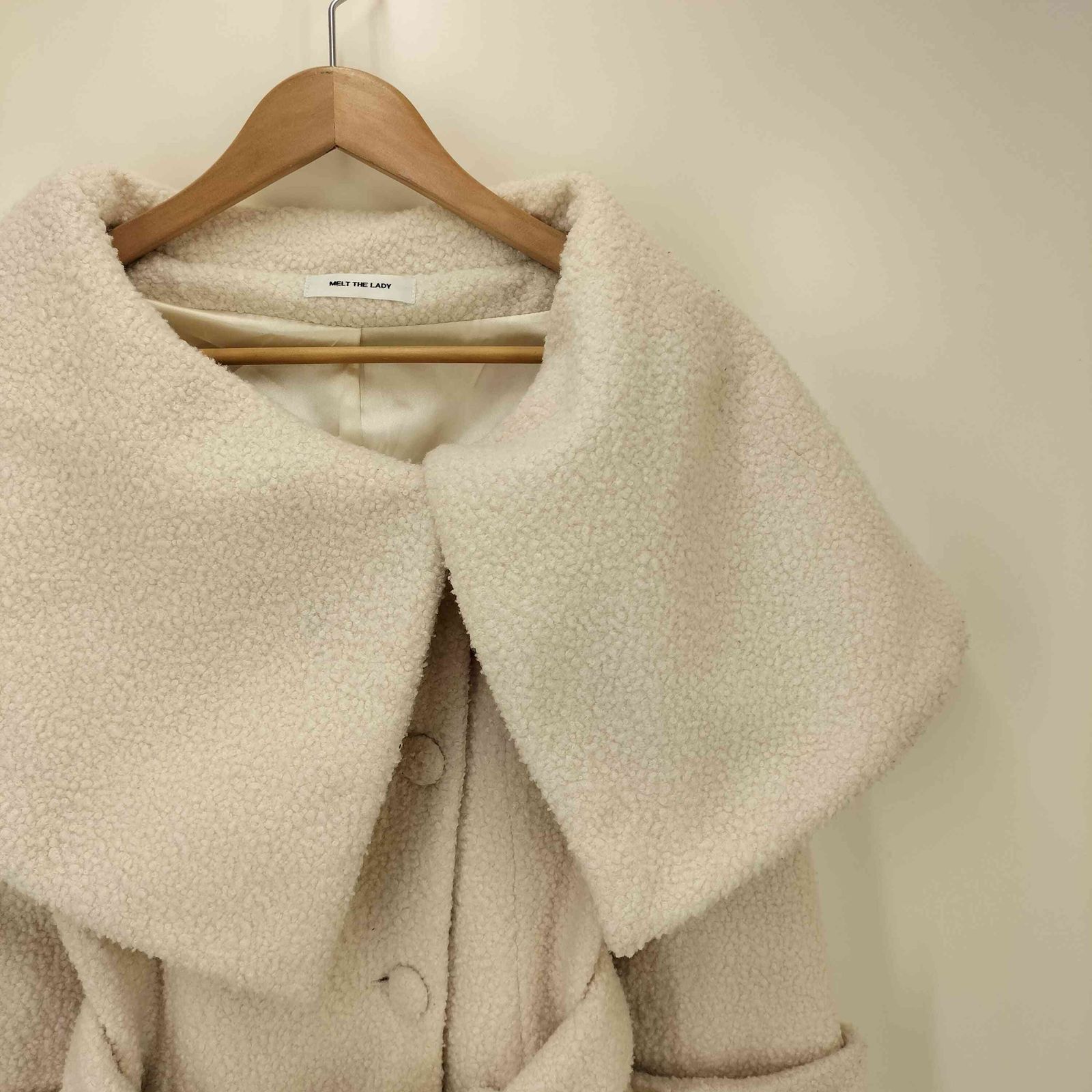 メルトザレディ Melt the lady wrapping gown coat レディース FREE