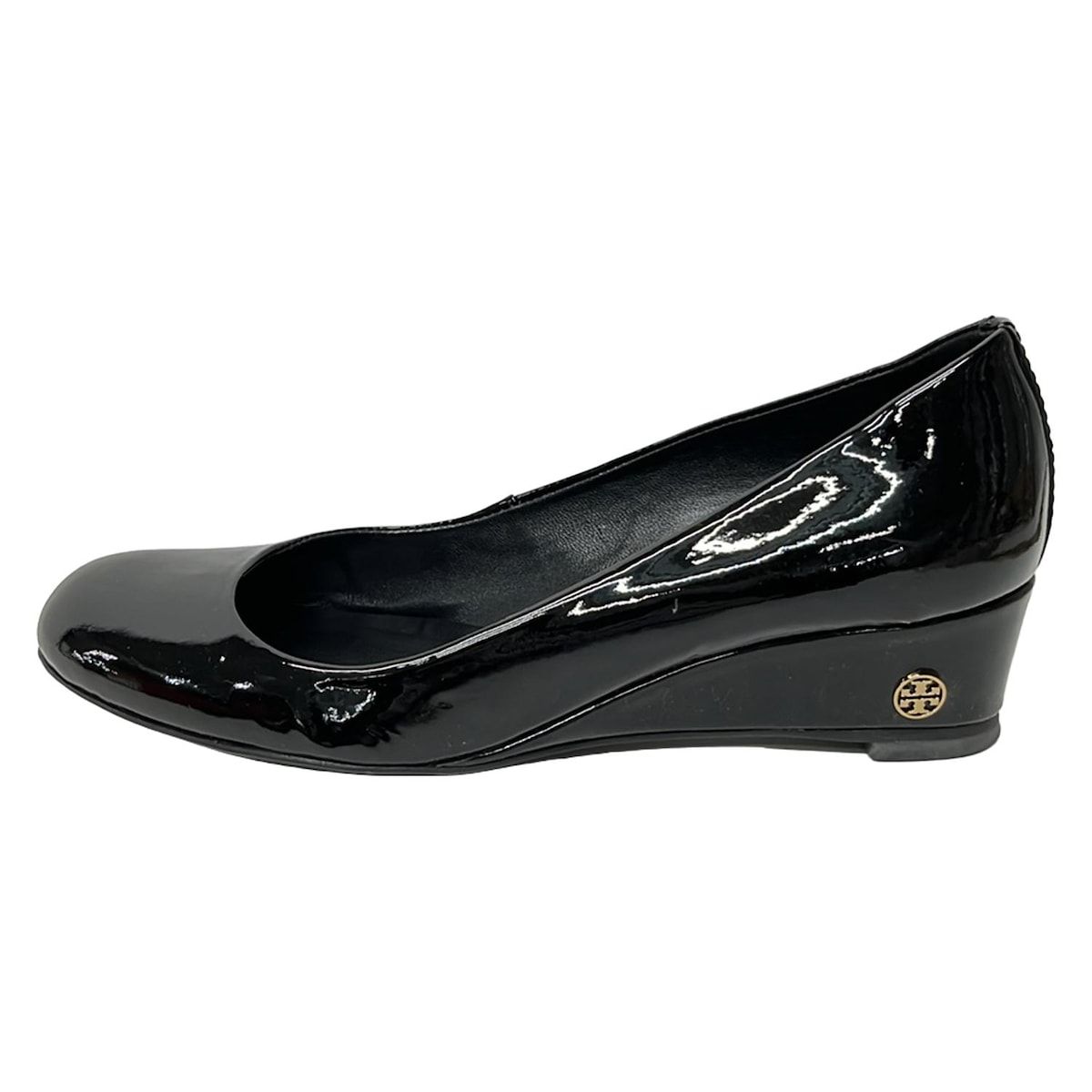 TORY BURCH(トリーバーチ) パンプス 6 1/2 M レディース - 黒 ウェッジ