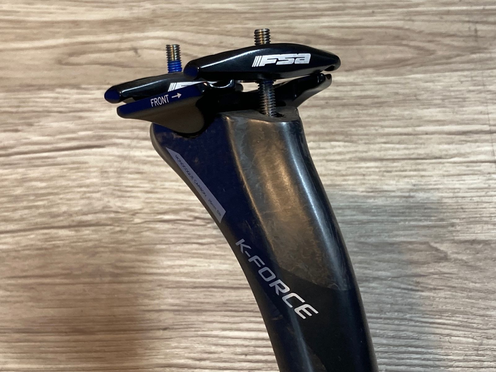 JU658 FSA K-FORCE カーボン シートポスト 黒 350mm Φ27.2 SB25mm