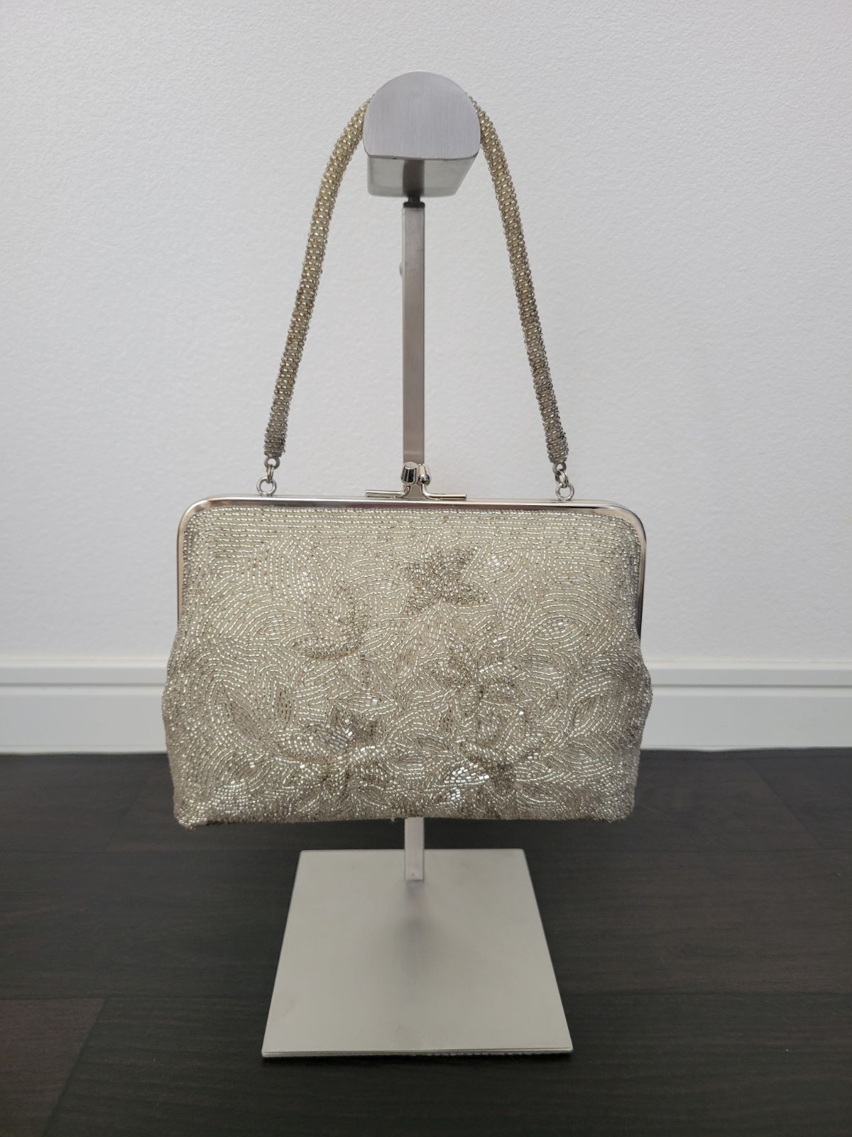 ビーズバッグ ハンドバッグ 昭和レトロ 和装バッグ パーティーバッグ