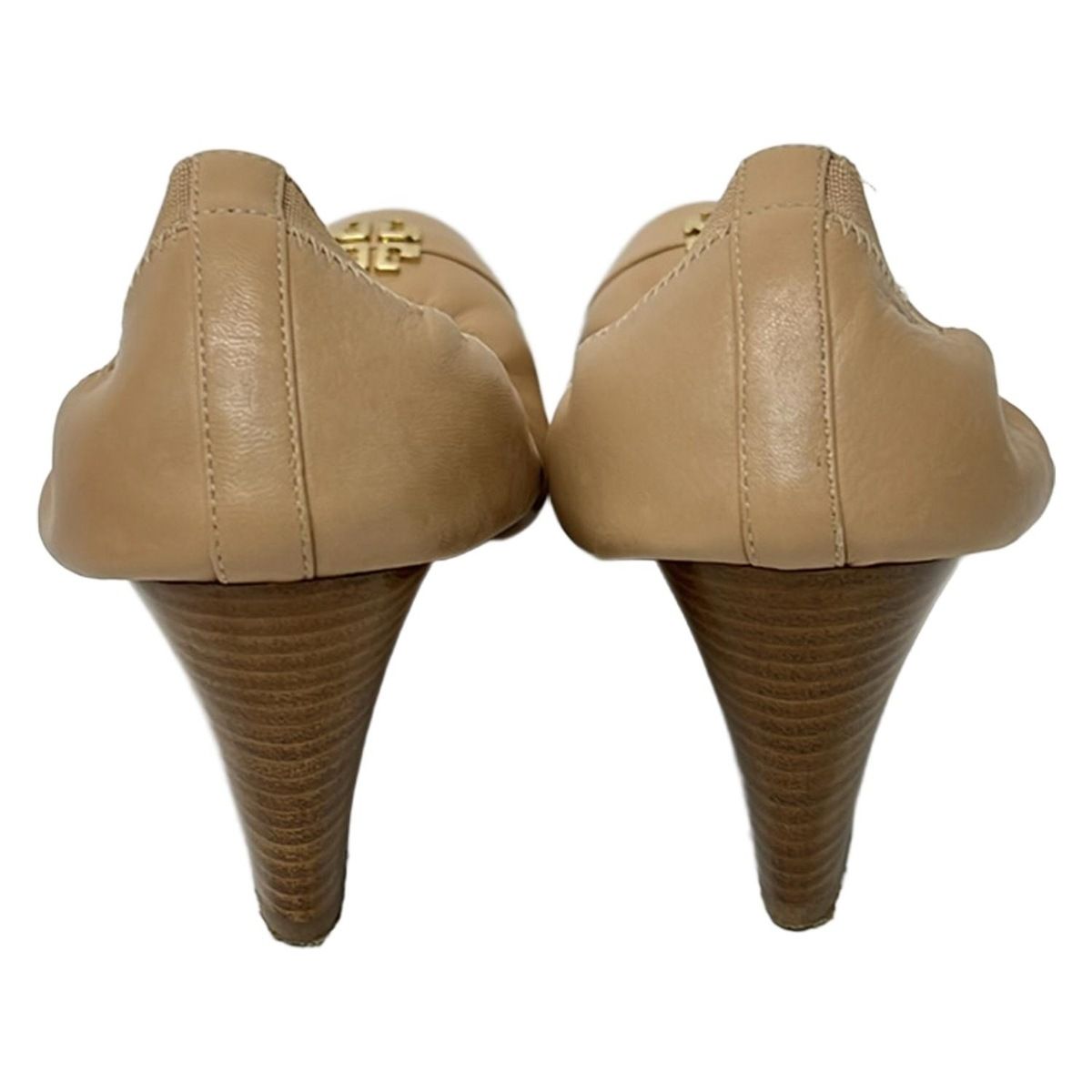 TORY BURCH(トリーバーチ) パンプス 7 レディース美品 - ベージュ