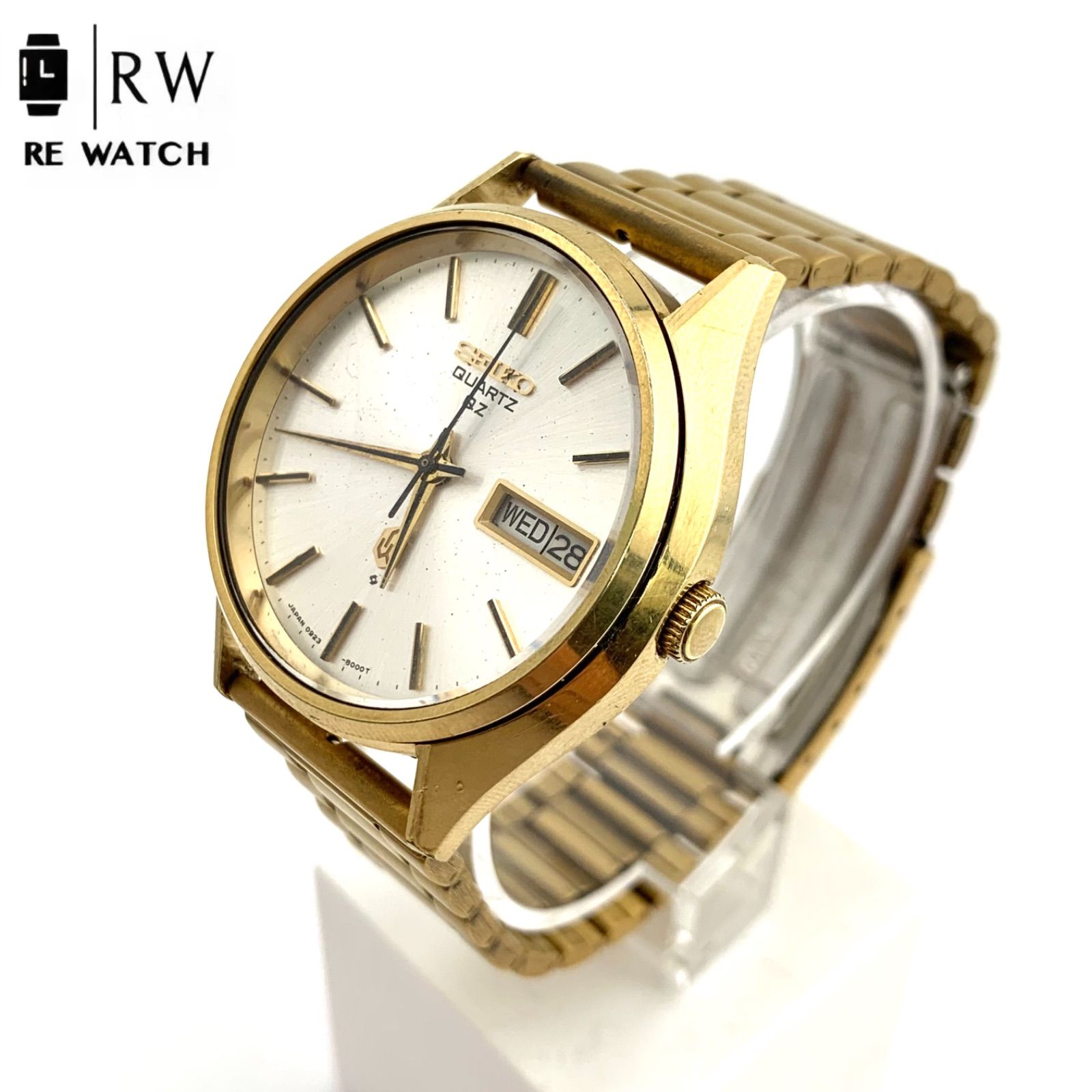 腕時計】SEIKO 0922-8000-Gクォーツメンズ 非稼働 ベルト社外 中古 
