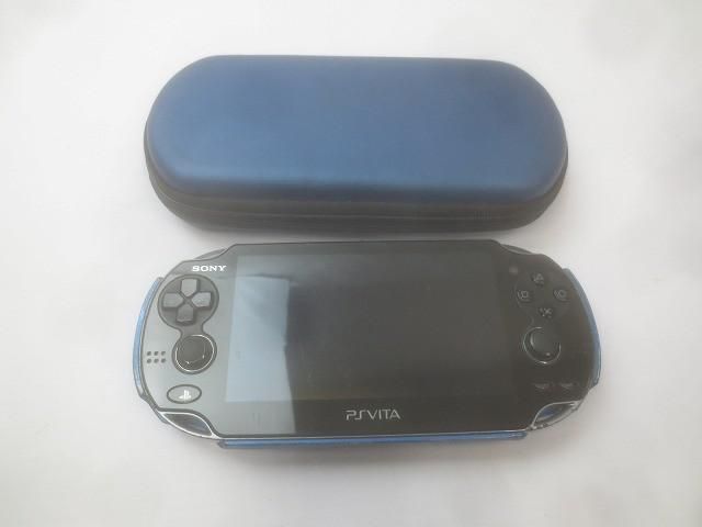 ゲーム PS Vita 本体 PCH 1000 ブラック 動作品 充電ケーブル カバー付き 品