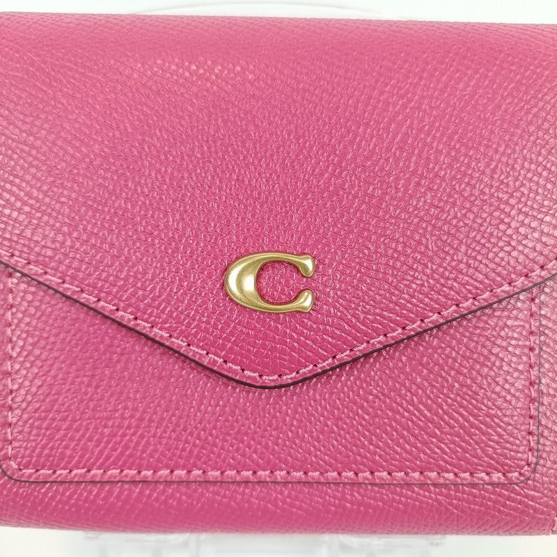 新品未使用 コーチ 三つ折り財布　ウィン スモール ウォレット レザー ☆未使用 COACH コーチ ウィン スモールウォレット 三つ折り財布