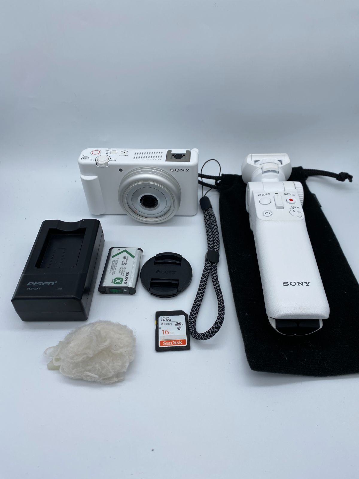 返品保証・動作確認済】SONY VLOGCAM ZV-1F ホワイト 外観キズ・塗装