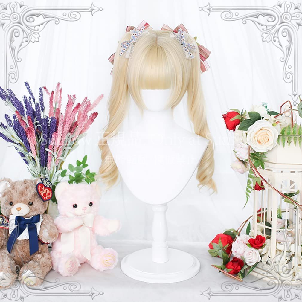 特価】人気商品☆ロリータ ウィッグ 原宿風 GAL系 セット 金髪 ツインテール カール ロング かつら カツラ 耐熱 変装用ウィッグ  コスチューム小物 パーティ CCS129P149 - メルカリ [ボズとガルヤ] ウィッグ ロリータ 原宿風 ツインテール 森ガール 宮殿風 貴族風 金髪 中世ヨーロッパ ピンク かつら ボブ ゆ