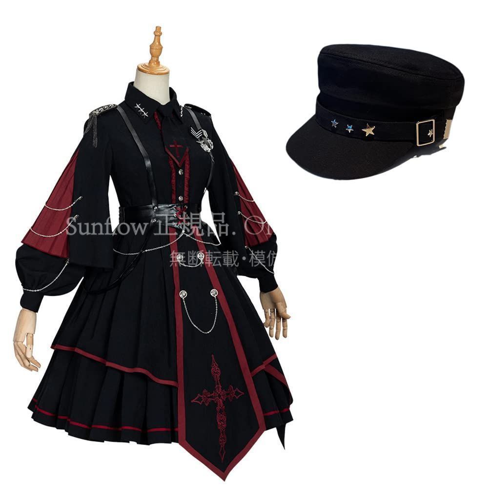 特価】人気商品☆Lolita ワンピース 軍服 ミリタリー 帽子 長袖制服