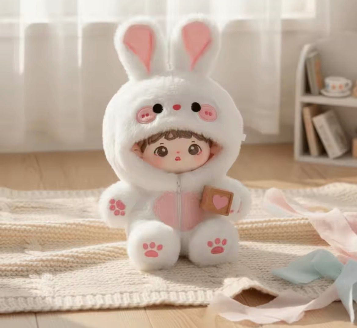 20cm用 ぬいぐるみ服 着せ替え キツネ うさぎ 着ぐるみ ぬい服 ぬい活