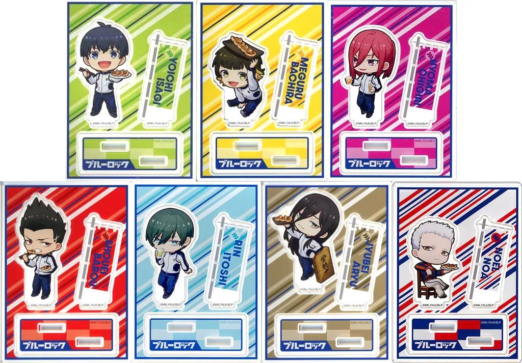 アクリルスタンド アクリルパネル 全7種セット ブルーロック×肉汁餃子のダンダダン トレーディングアクリルスタンド A