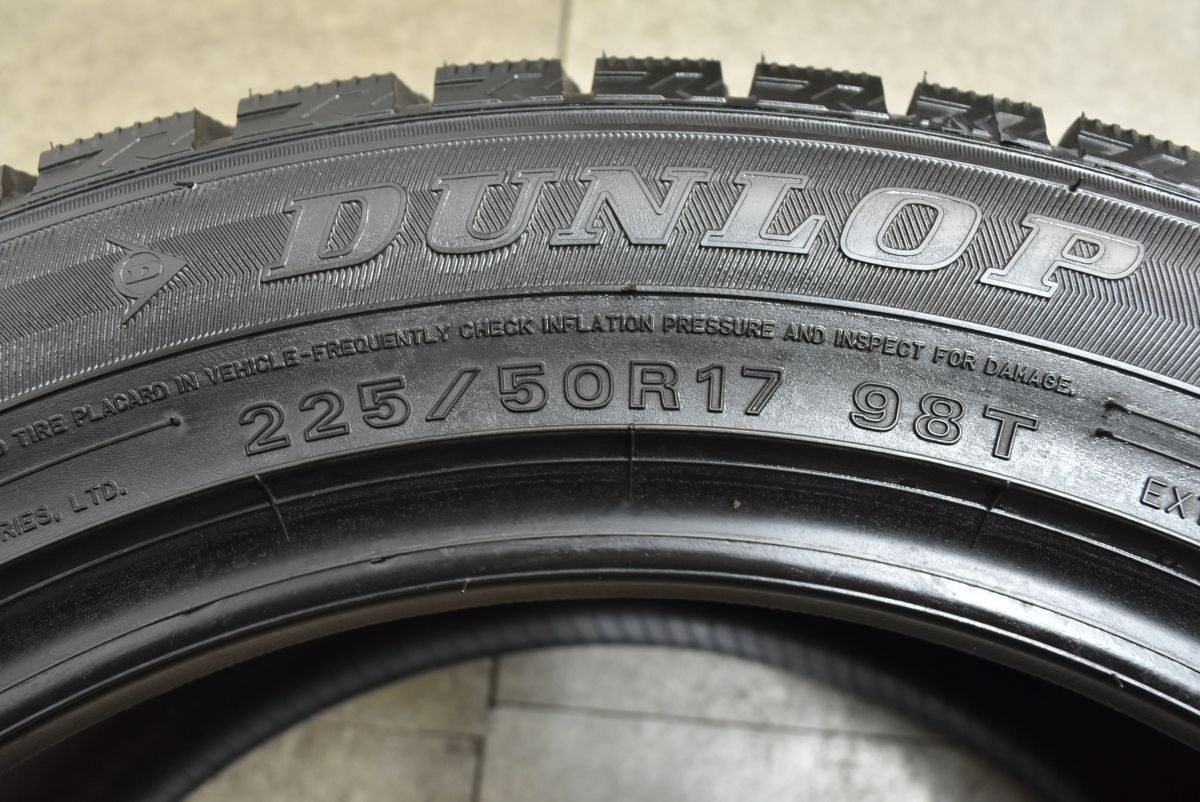 DUNLOP WINTER MAXX WM02 225⁄50R17 94Q Laffite LW-06II ブラック 