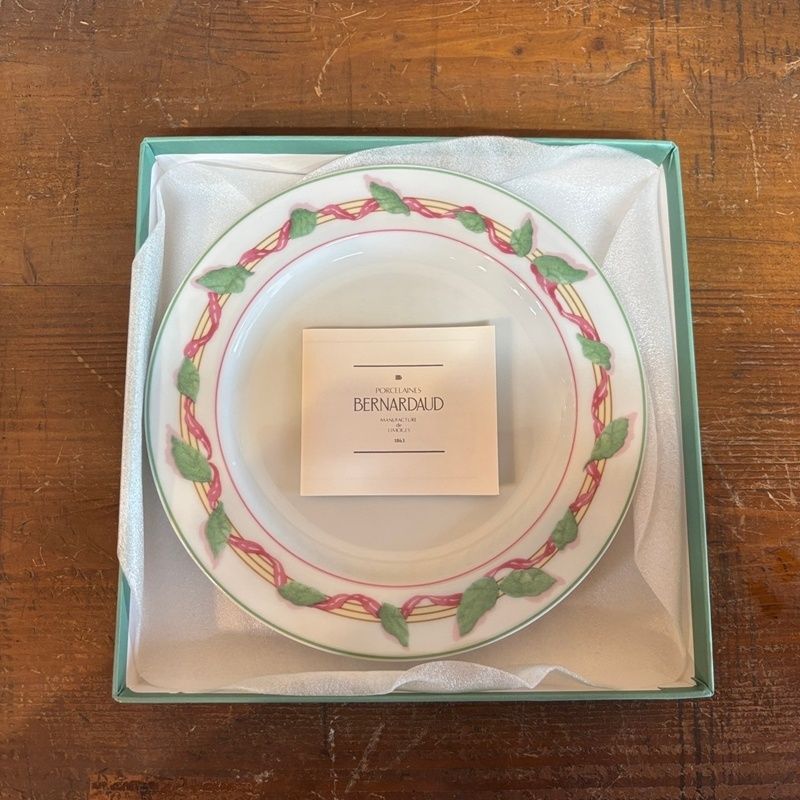 箱付き ベルナルドリモージュ Feuillantine 18.5cm 中皿 ケーキ皿