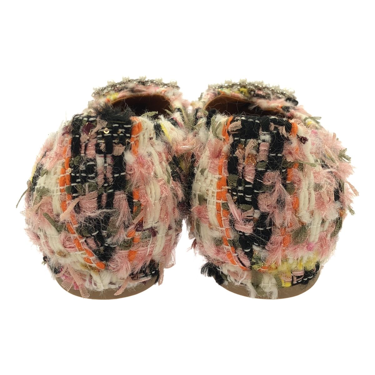 Pippichic ピッピシック Tweed ANNA V JEWERLY Flats ビジューツイード