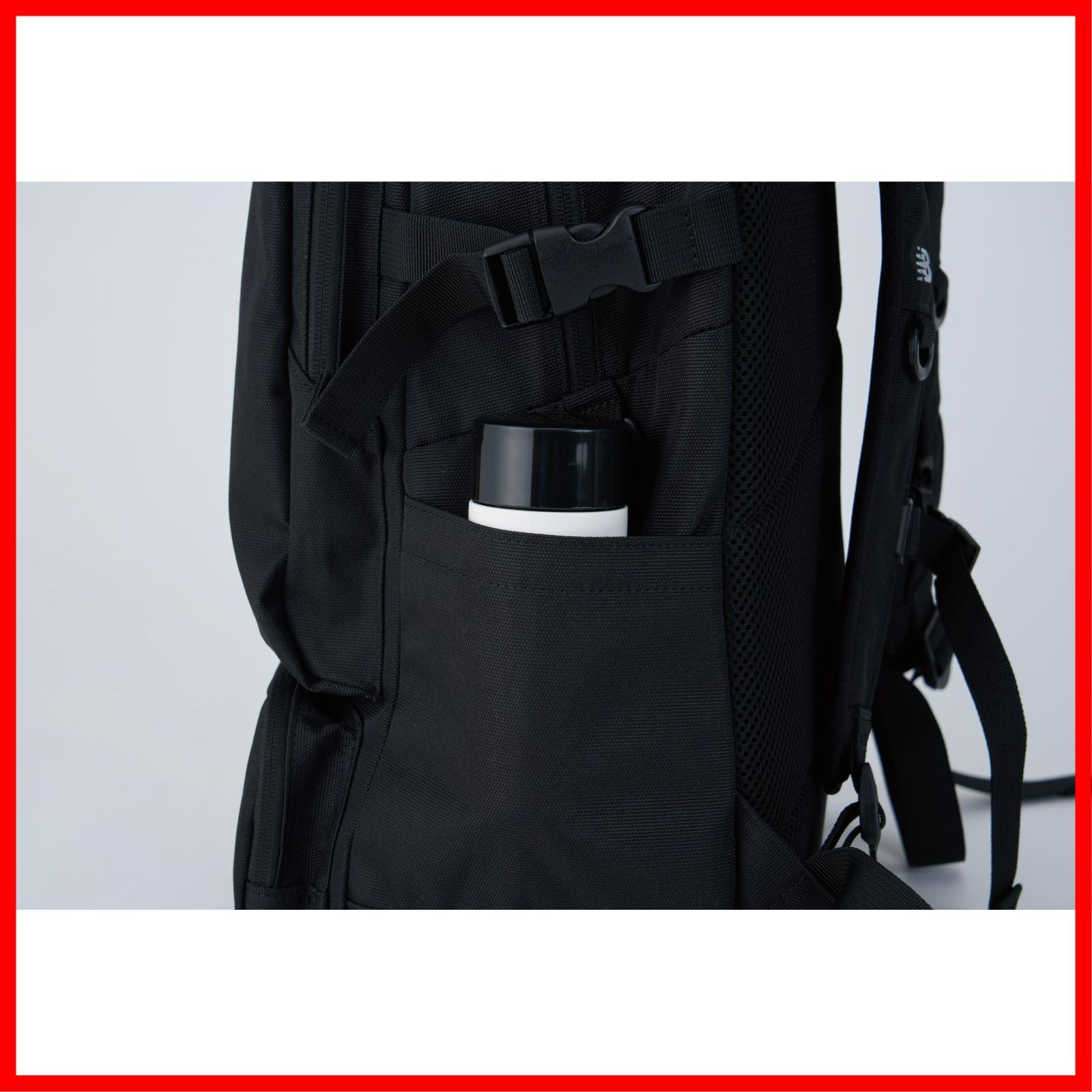 耐久性 A 4収納 25 L 部活 黒 通学 大容量 リュック BIGポケットバックパック ニュー ンス